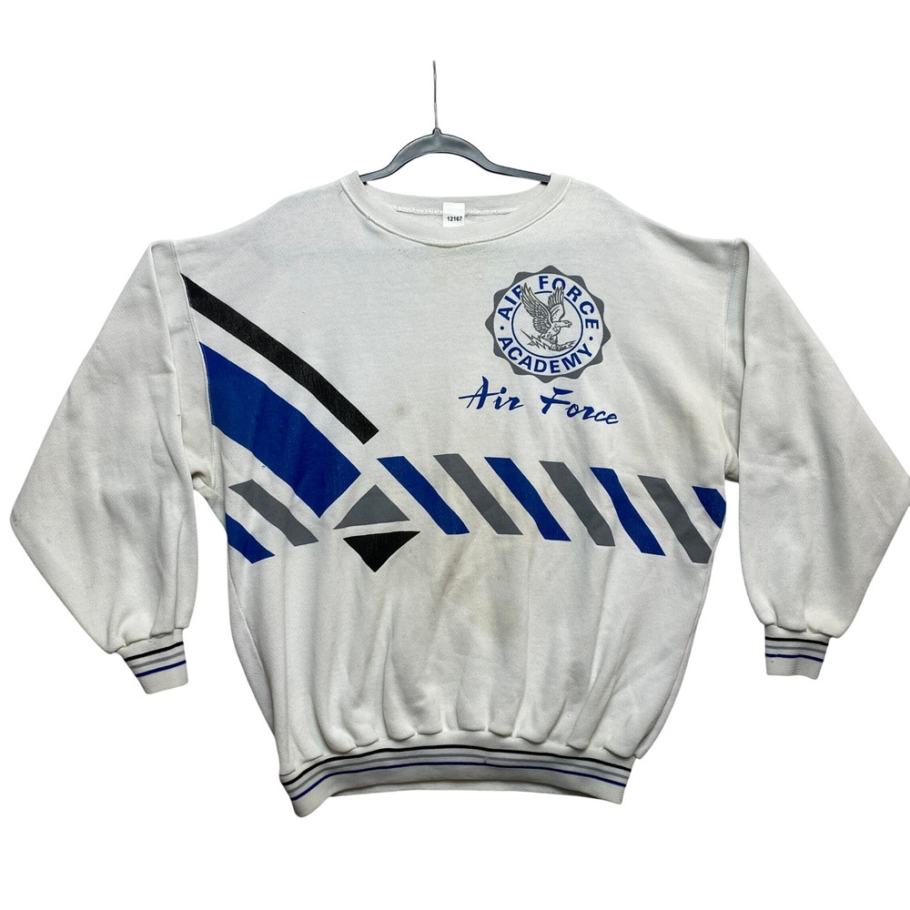 Air Force Academy Sweatshirt Mens XL White Graphic Pullover US